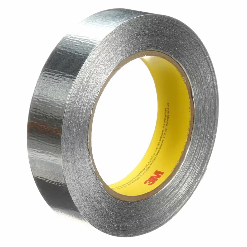 3M Aluminium Foil Tape 425, Silver, 1" x 60 Yard Roll (4.6 Mil,  051125-85388)