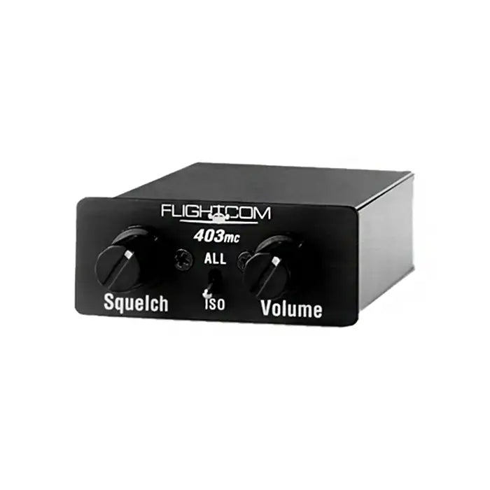 Flightcom 403mc Mono Intercom | 4-Place, Compact, w/Jacks – Pilot Gear