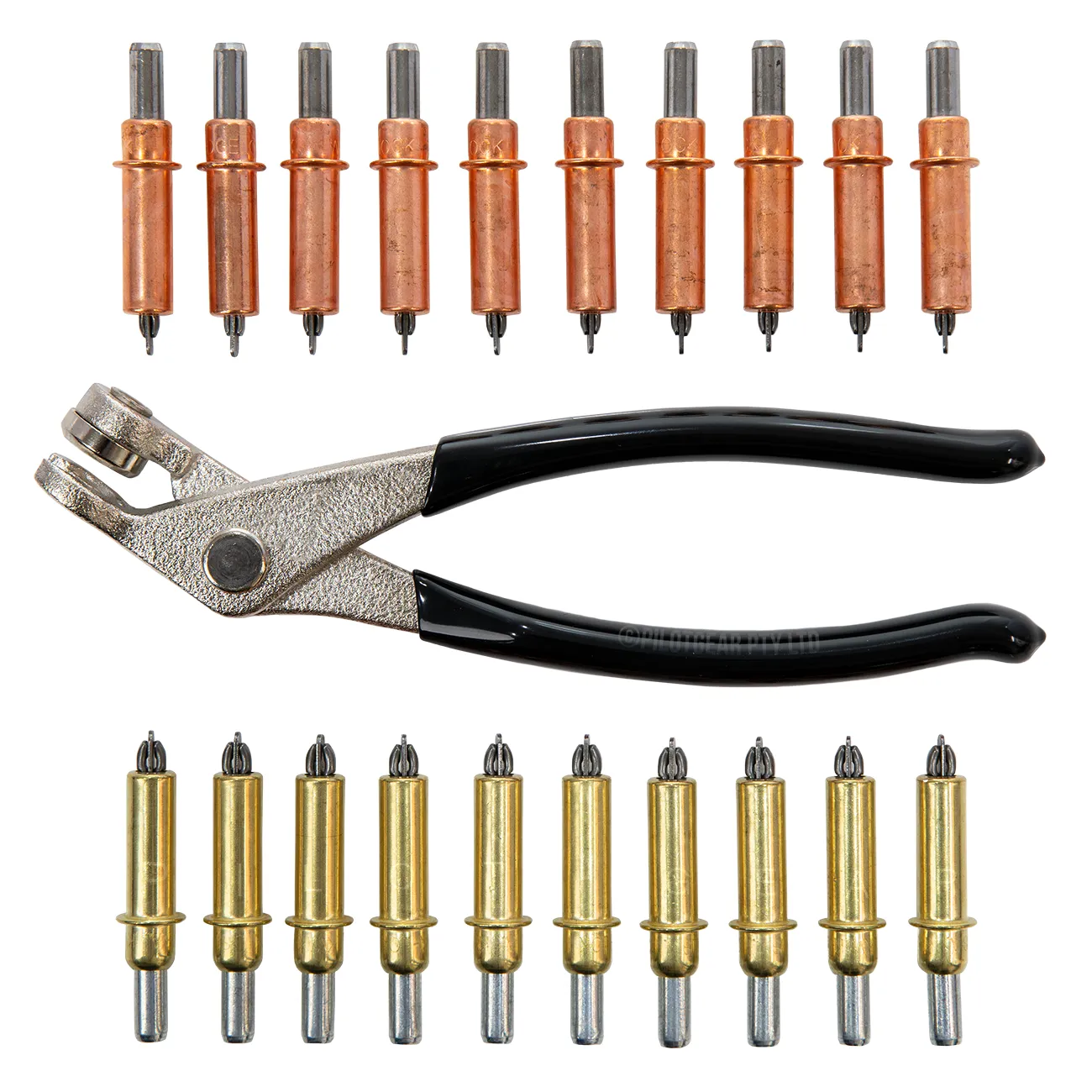 20-Pack of CLECO Sheet Holders with Pliers – 10x 1/8" and 10x 3/16" Panel Fasteners & Removal Tool image 0