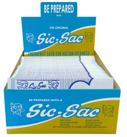 Sic Sac Motion Sickness Bags (Box of 100) image 0