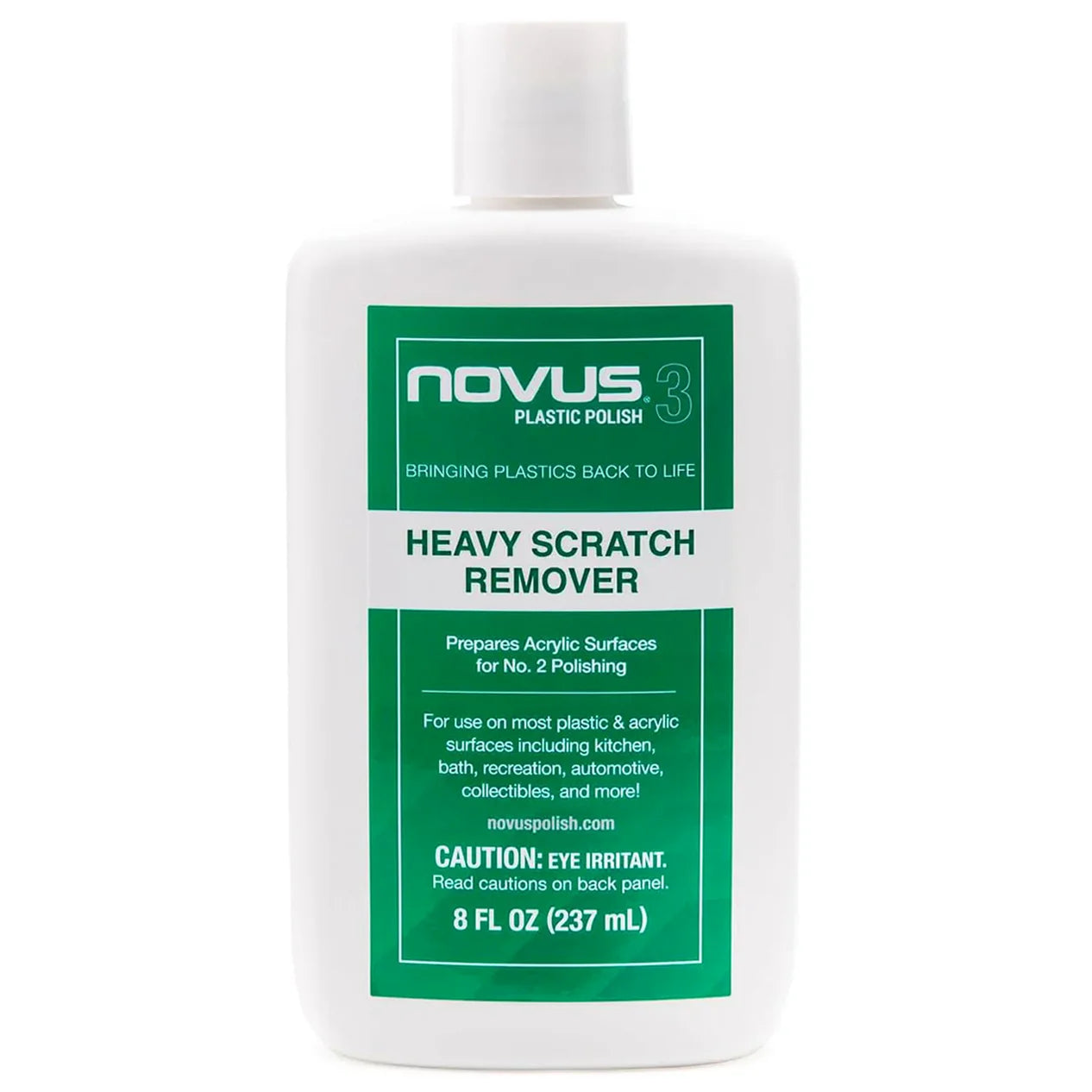 NOVUS 3 Plastic Polish Heavy Scratch Remover 237 mL / 8 oz image 0