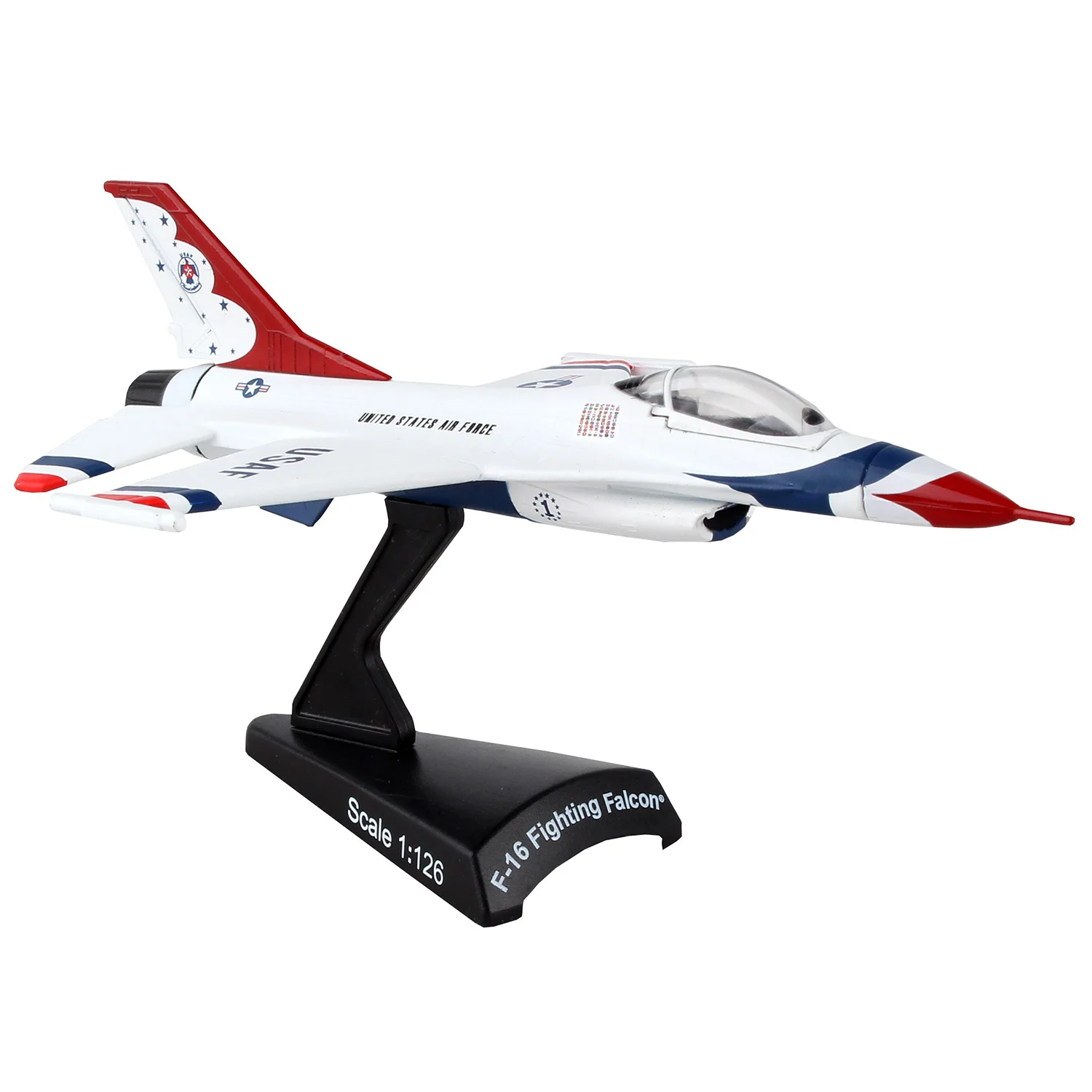 Postage Stamp 1/126 Thunderbirds F-16 Fighting Falcon image 0