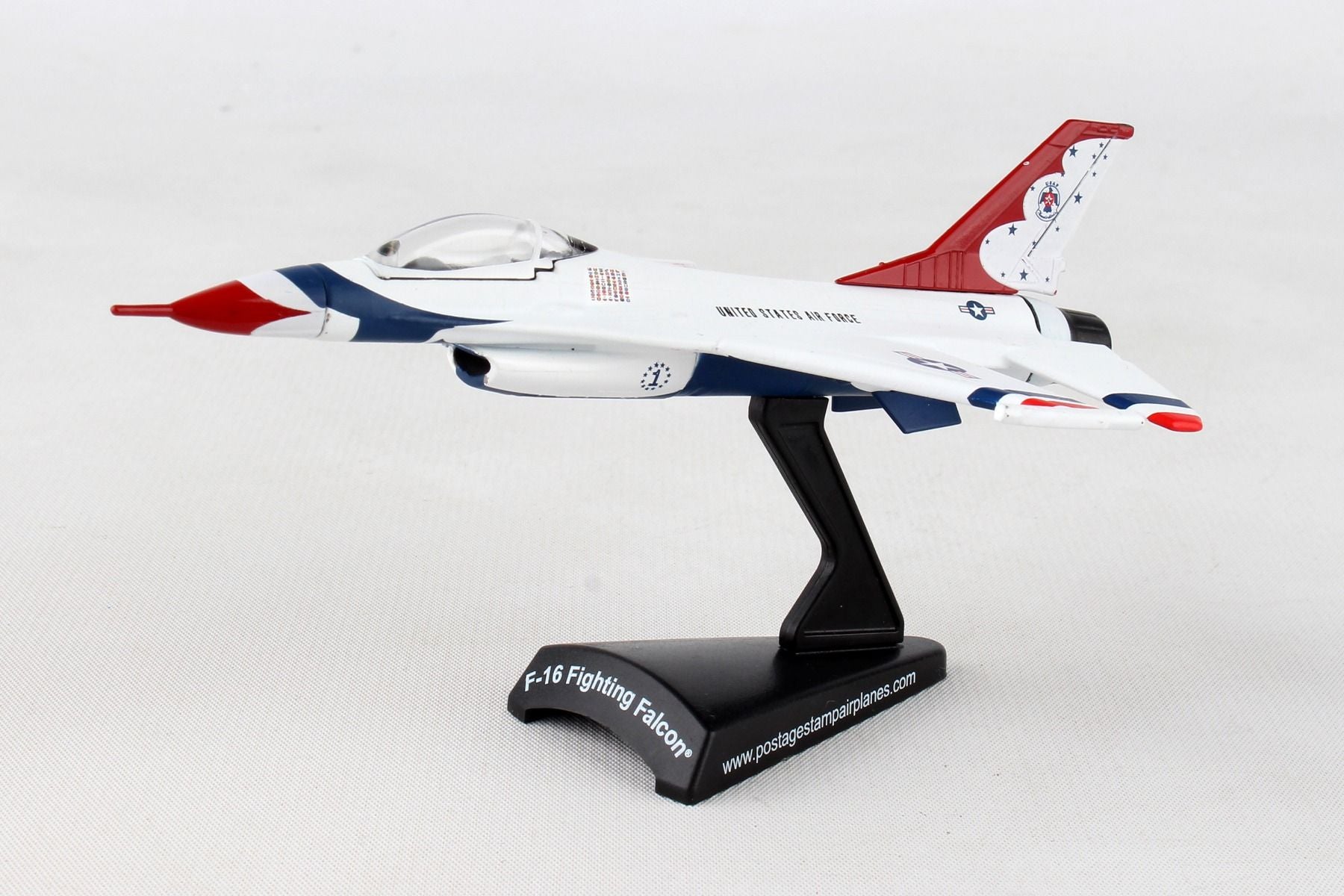 Postage Stamp 1/126 Thunderbirds F-16 Fighting Falcon image 1