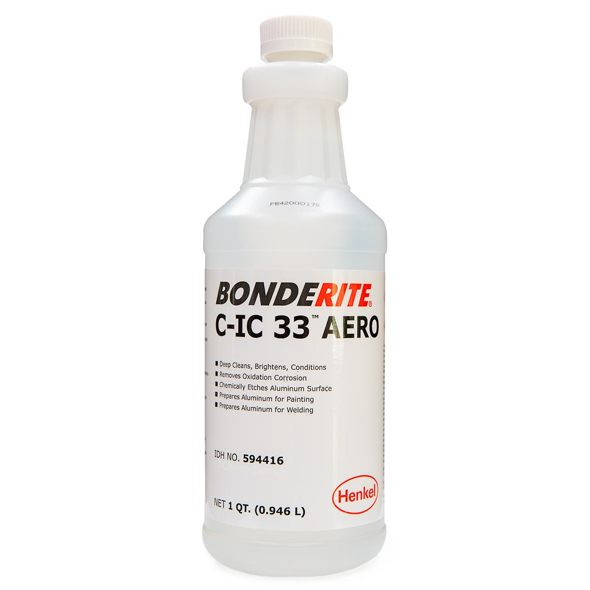 BONDERITE® C-IC 33 AERO (Alumiprep 33) – Industrial Aluminum Cleaner & Prepaint Surface Treatment, 0.946L / 1 Quart image 0
