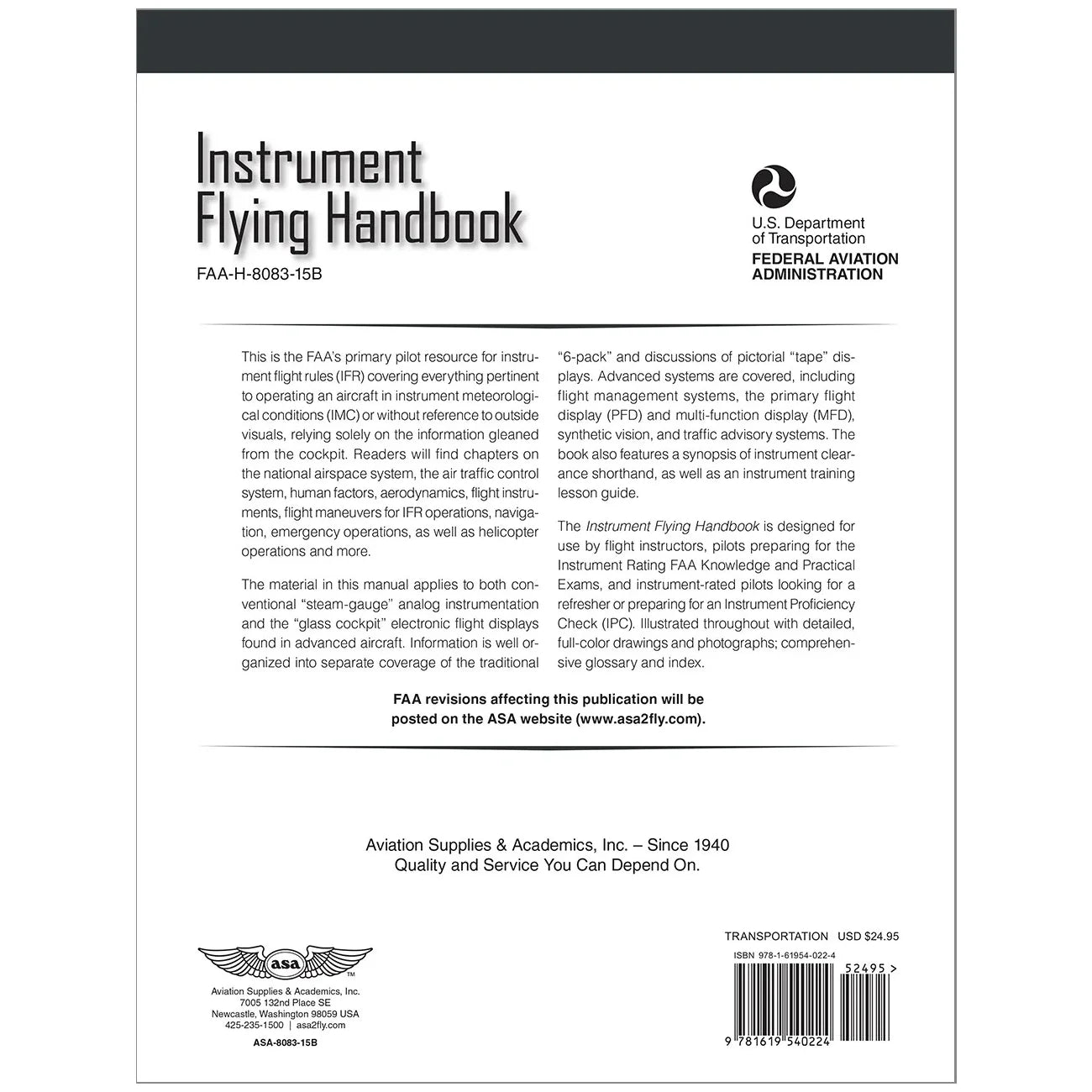 ASA Instrument Flying Handbook – Pilot Gear