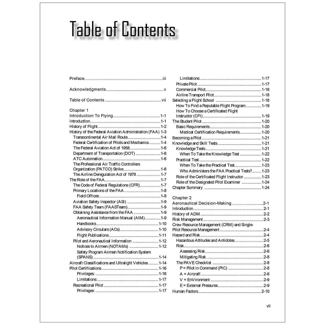 ASA Pilots Handbook of Aeronautical Knowledge