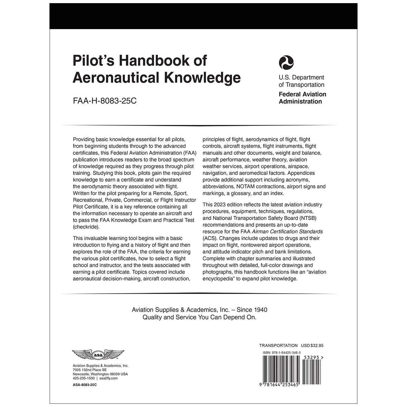 ASA Pilots Handbook of Aeronautical Knowledge