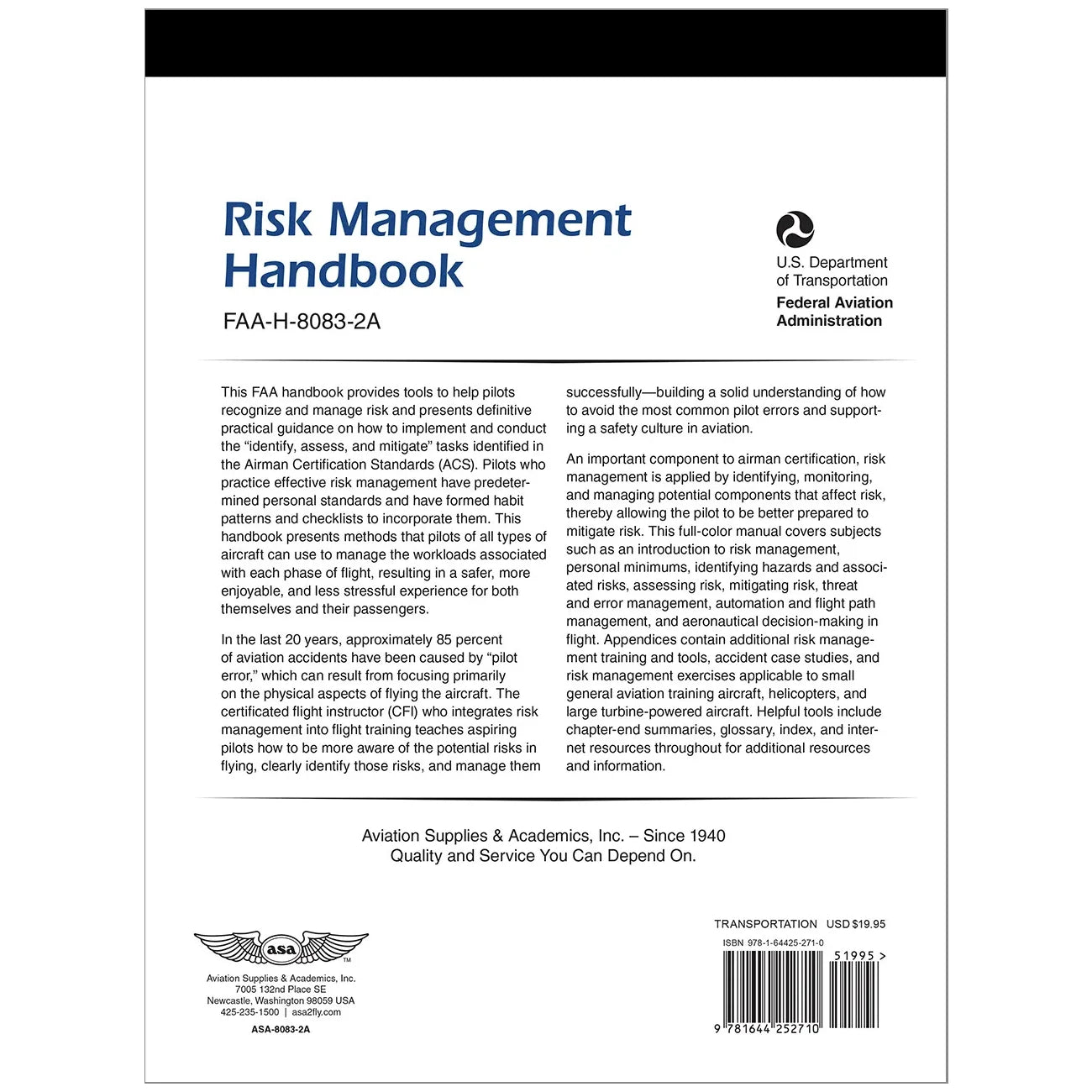ASA Risk Management Handbook