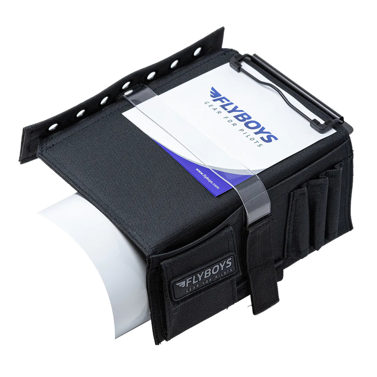 Flyboys Kneeboard with Clipboard & Eyelets - Black Colour image 0