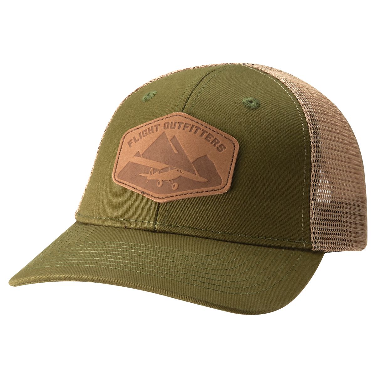 Flight Outfitters Leather Patch Hat Bush Pilot image 0