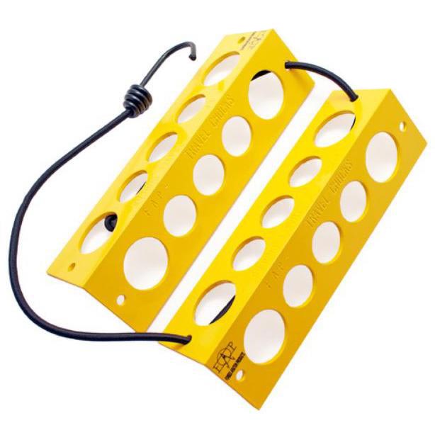 Forbes Aviation Medium Yellow Travel Chocks - 8 inch image 0