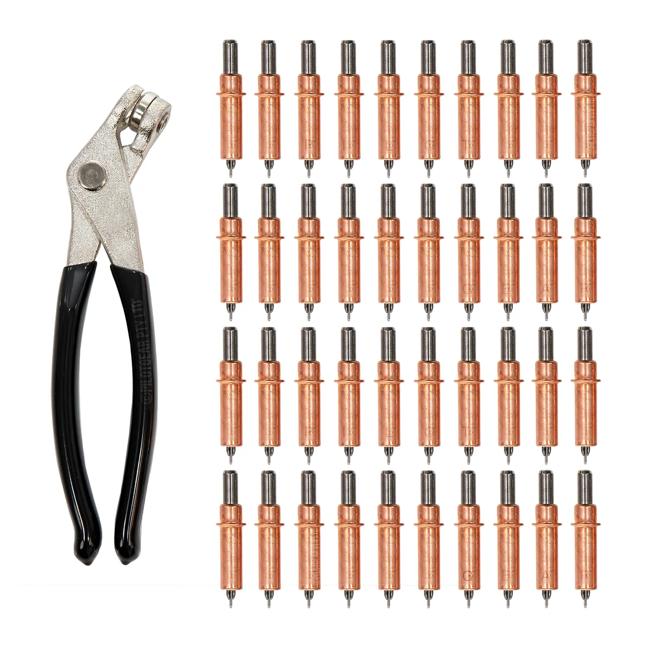 40-Pack of 1/8″ CLECO Sheet Holders with Pliers – Panel Fastener & Removal Tool image 0