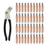 40-Pack of 1/8″ CLECO Sheet Holders with Pliers – Panel Fastener & Removal Tool image 0