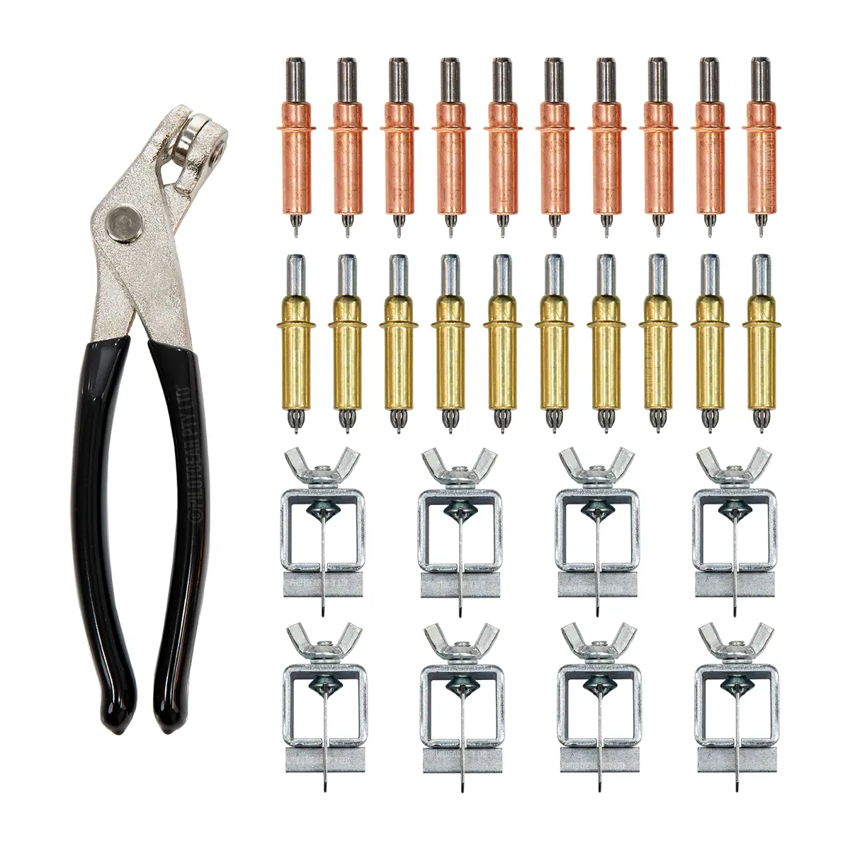 Cleco & Butt Weld Clamp Fabrication Set – Cleco Pliers, 1/8" & 3/16" Fasteners & Butt Weld Clamps image 0