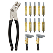 Cleco Brass Starter Kit – 10x 3/16" Fasteners, 2x 1" Clamps & Pliers