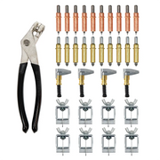 Cleco Metal Fabrication Kit – Cleco Pliers, 1/8" & 3/16" Fasteners, 1" Side Grip Clamps & Butt Weld Clamps
