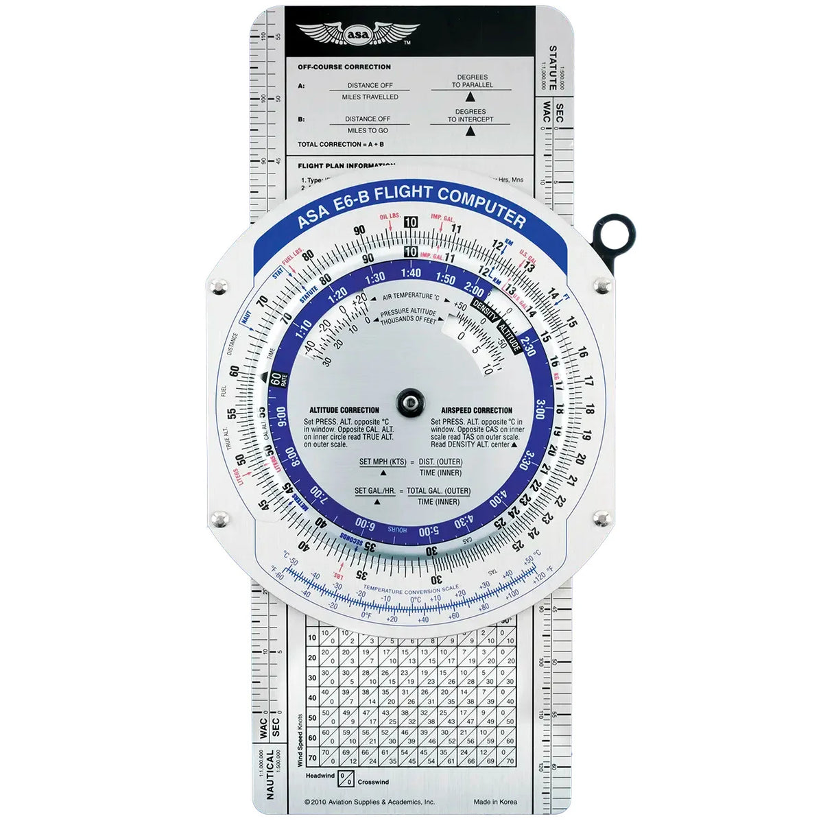 Inboard Flight Computer ASA E6B Metal Flight Computer Colour – Pilot Gear