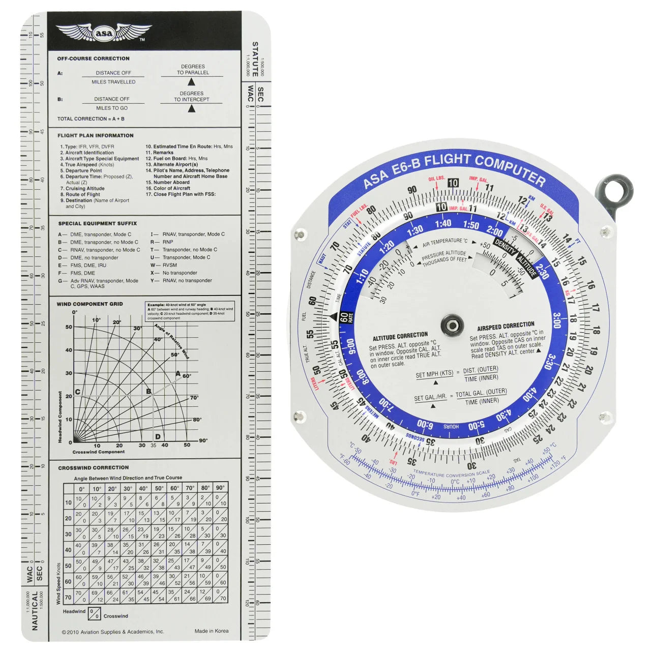Metal Flight Computer ASA E6B Metal Flight Computer Colour – Pilot Gear
