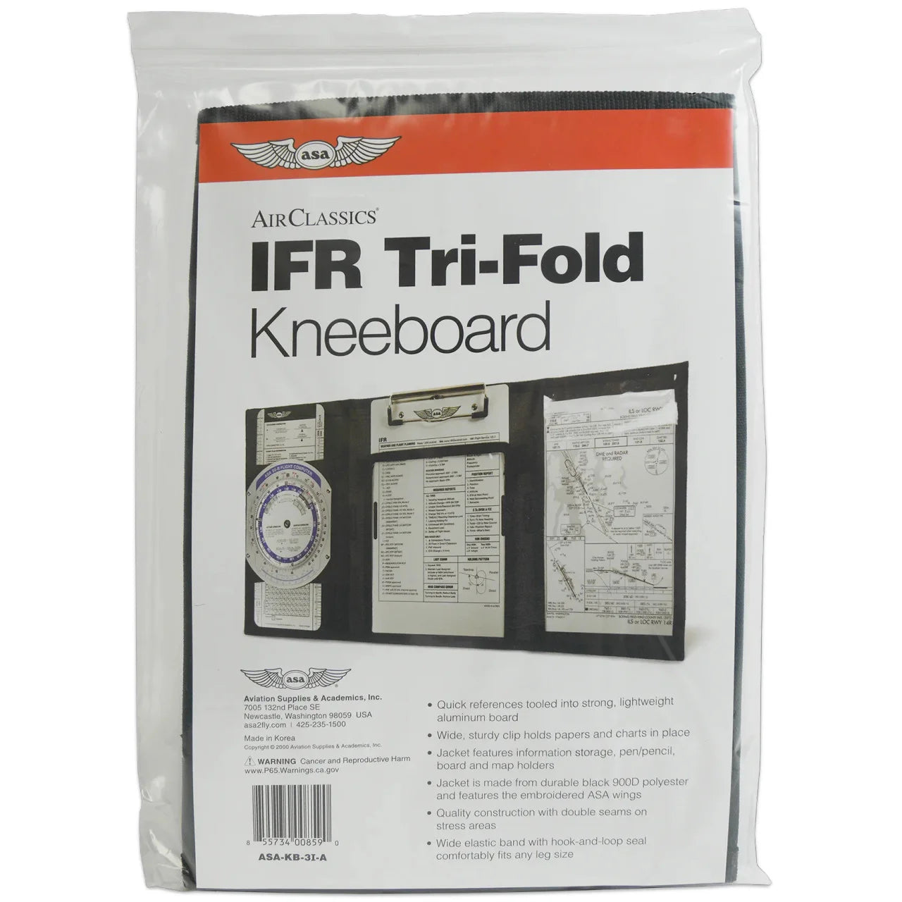 ASA IFR Tri-Fold Kneeboard