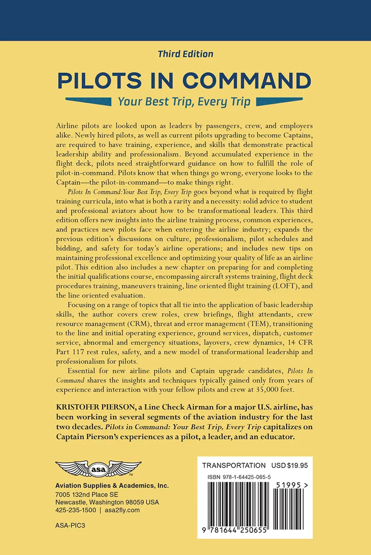ASA Pilots in Command - Your Best Trip, Every Trip - Third Edition