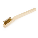 Brass Bristle Scratch Brush with 20cm Wood Handle