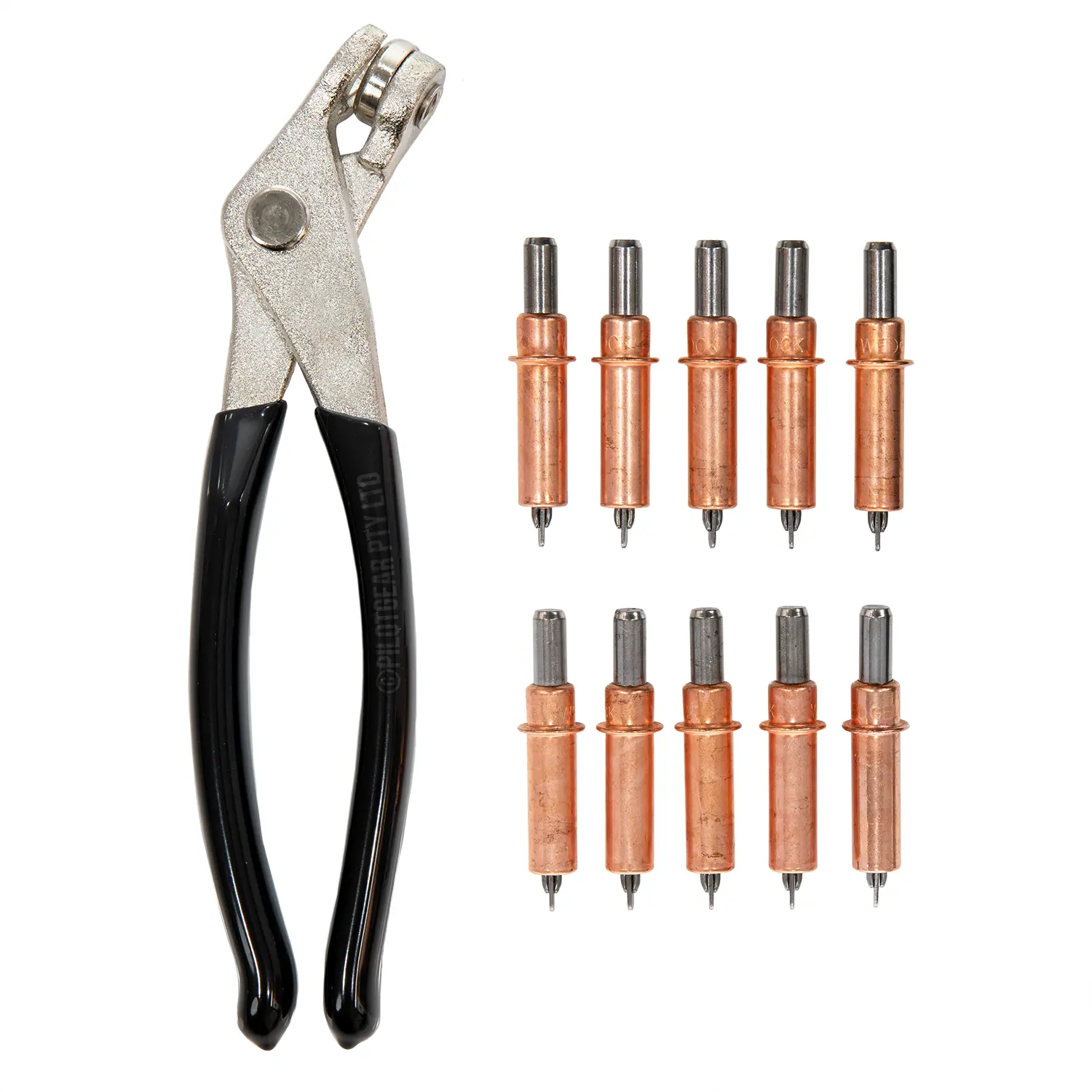 10-Pack of 1/8″ CLECO Sheet Holders with Pliers – Panel Fastener & Removal Tool image 0