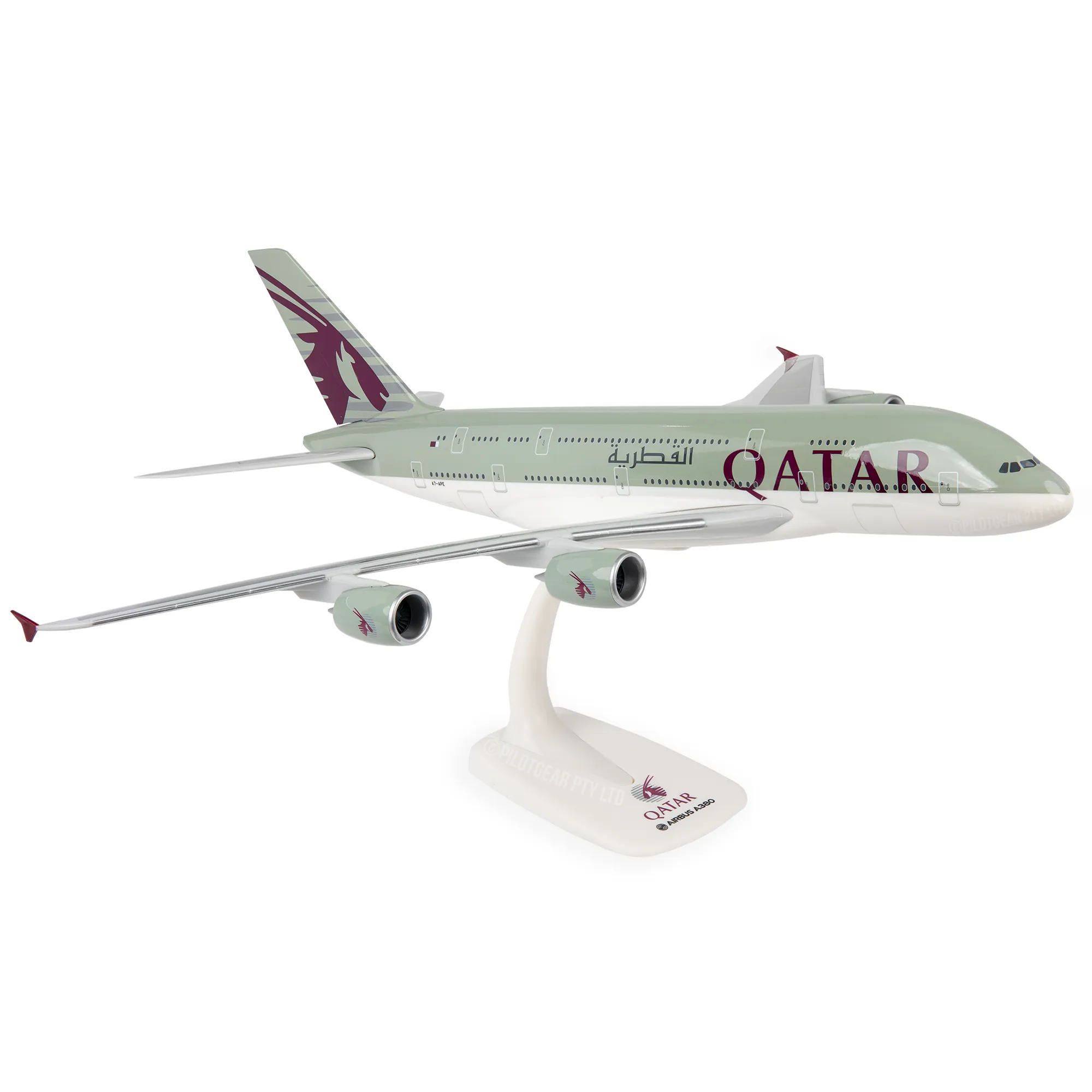 1/200 Qatar Airways A380-800 – A7-APE Aircraft Model (PPC026) image 0
