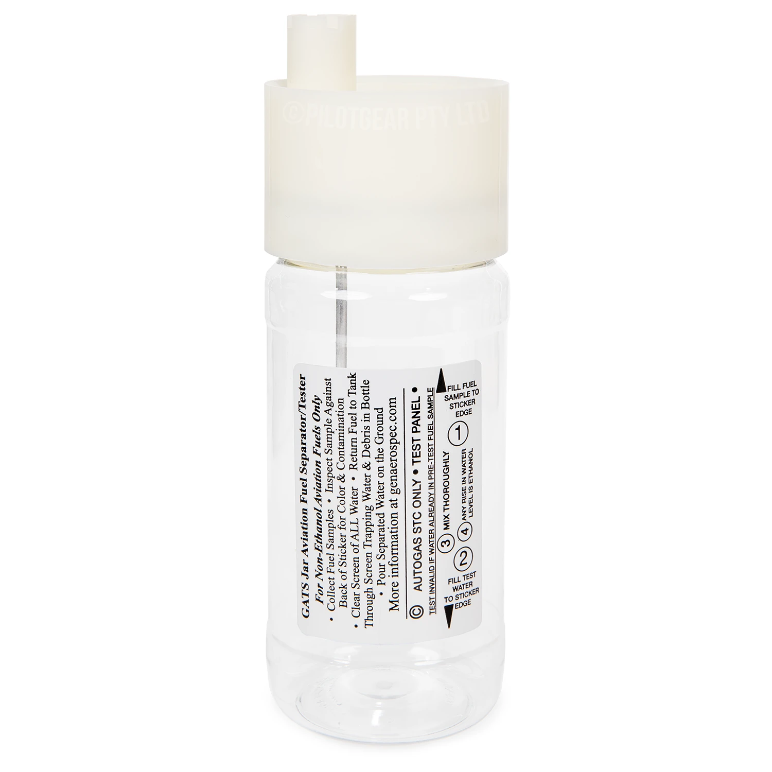 GATS Jar Aircraft Fuel Tester - Available in 12oz & 16oz - 16 oz image
