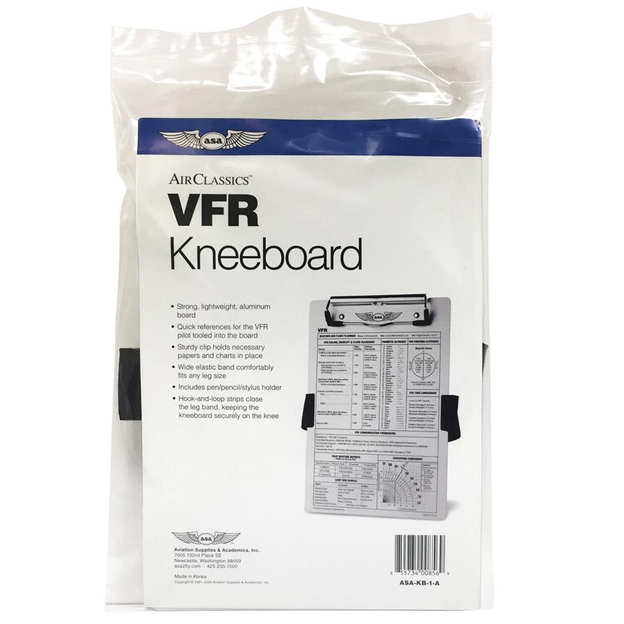 ASA VFR Clipboard with Strap & Pencil Holder image 1