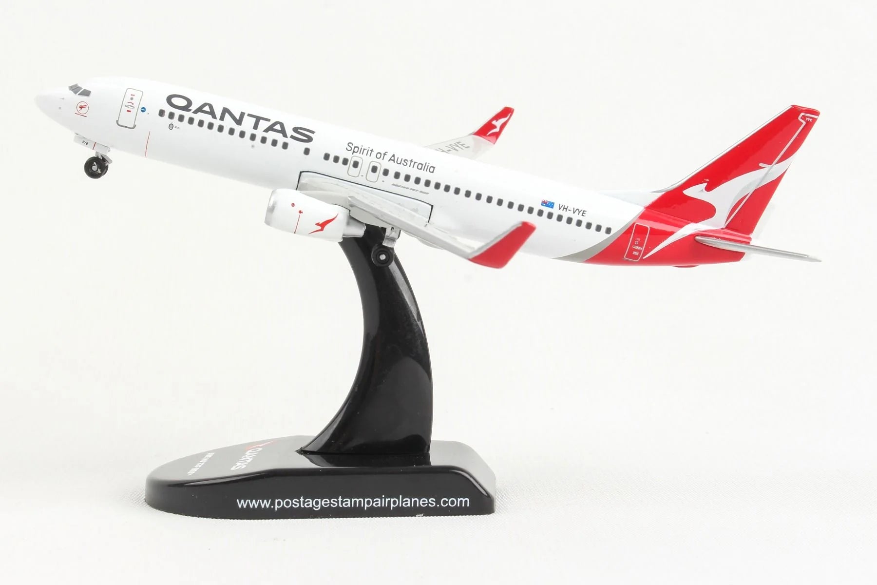 Postage Stamp Qantas 1/300 B737-800 Alice Springs VH-VYE image 3