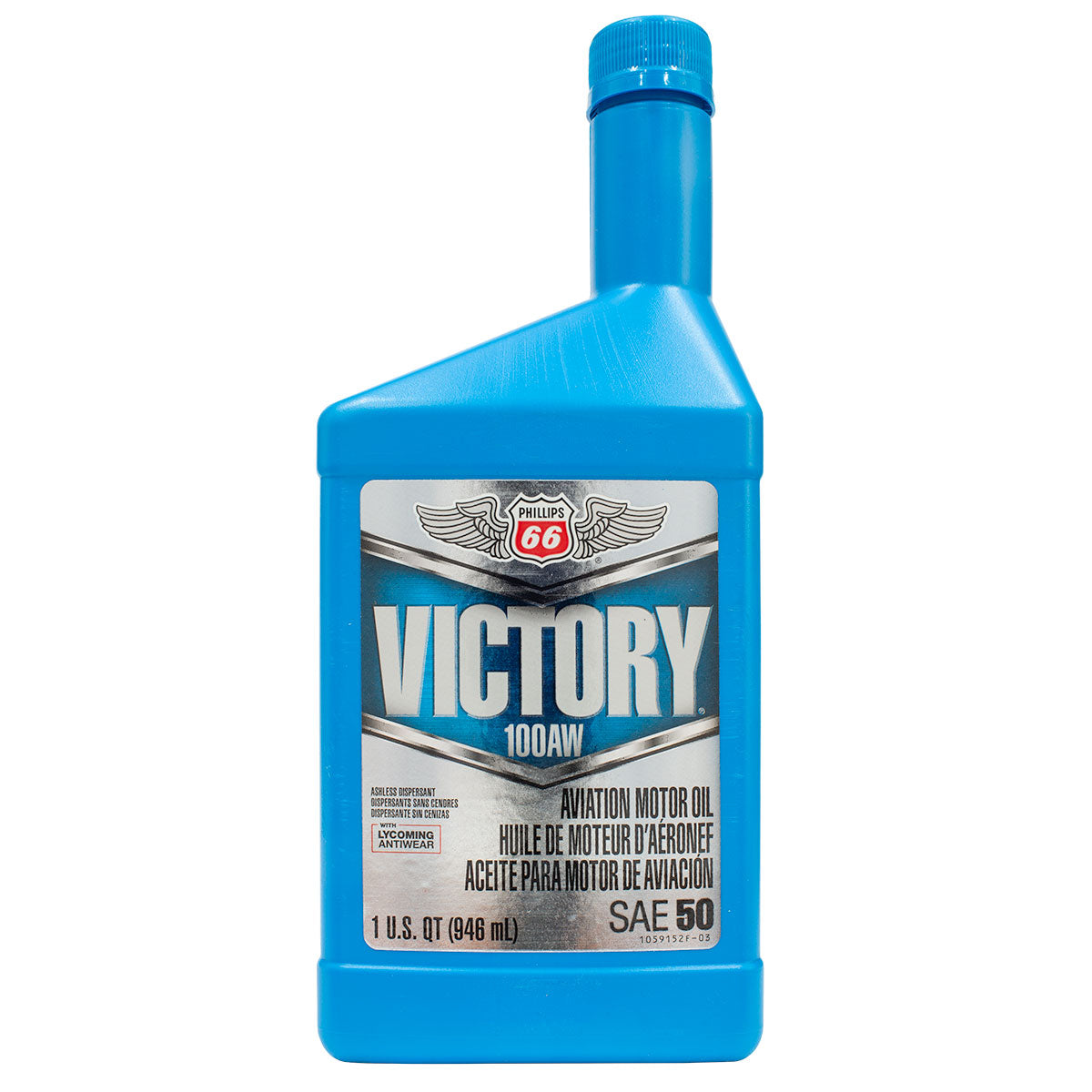 Phillips 66 Victory Aviation Aircraft Oil 100AW - 1 QT image 0
