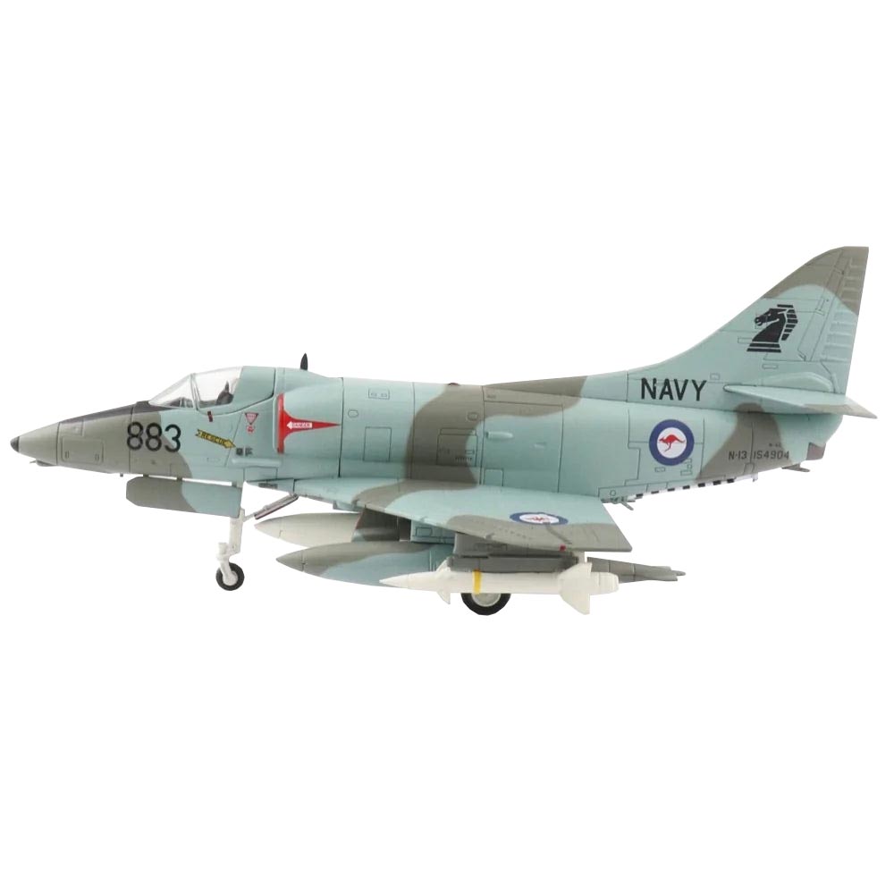 Hobby Master 1/72 Scale Douglas A4G Skyhawk 883/N13 154904 VF805 HMAS Melbourne 1980 Aircraft Model image 2