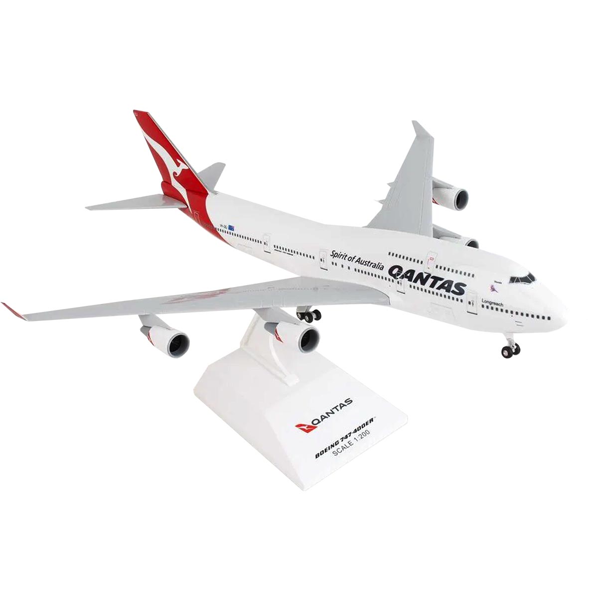 Inflight 1:200 カンタス航空 B747-200 VH-ECB 1:200 Scale For InFlight200 Qantas B747-200 VH-ECB Diecast