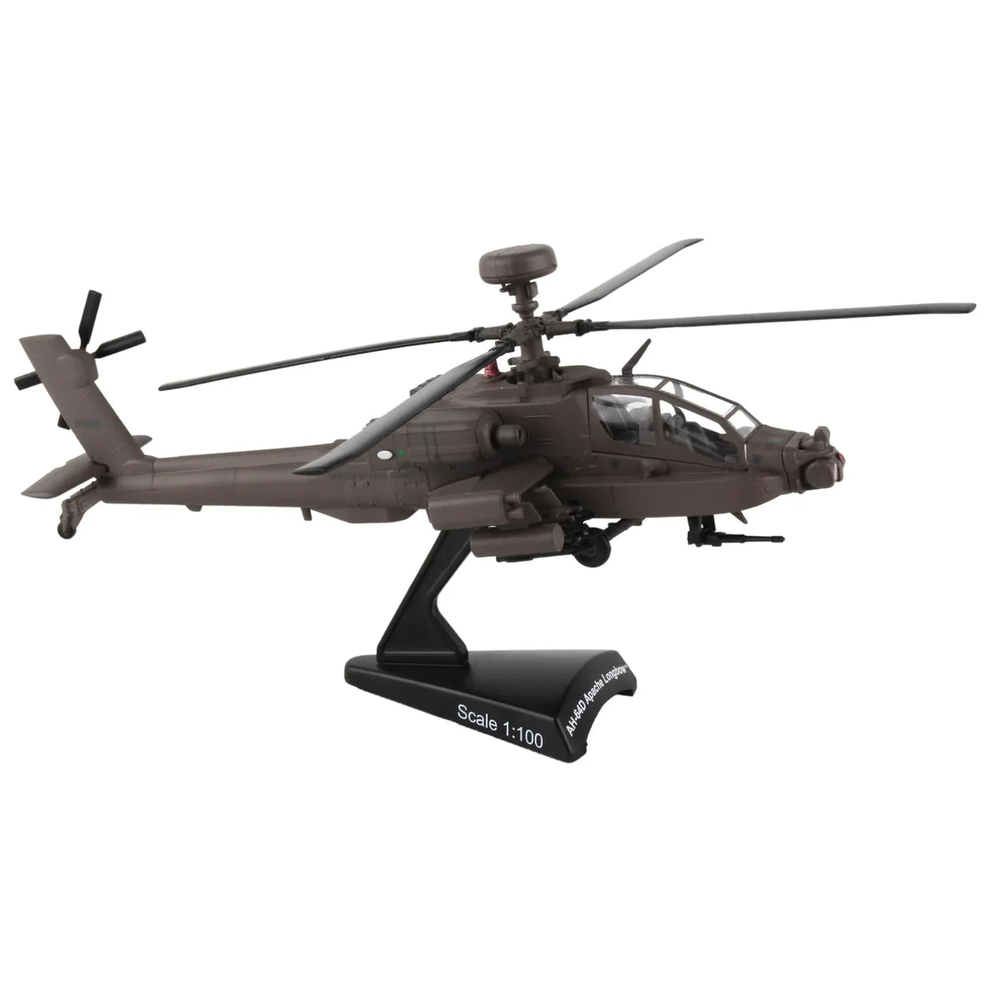 Postage Stamp 1/100 AH-64D Apache Longbow Helicopter Model