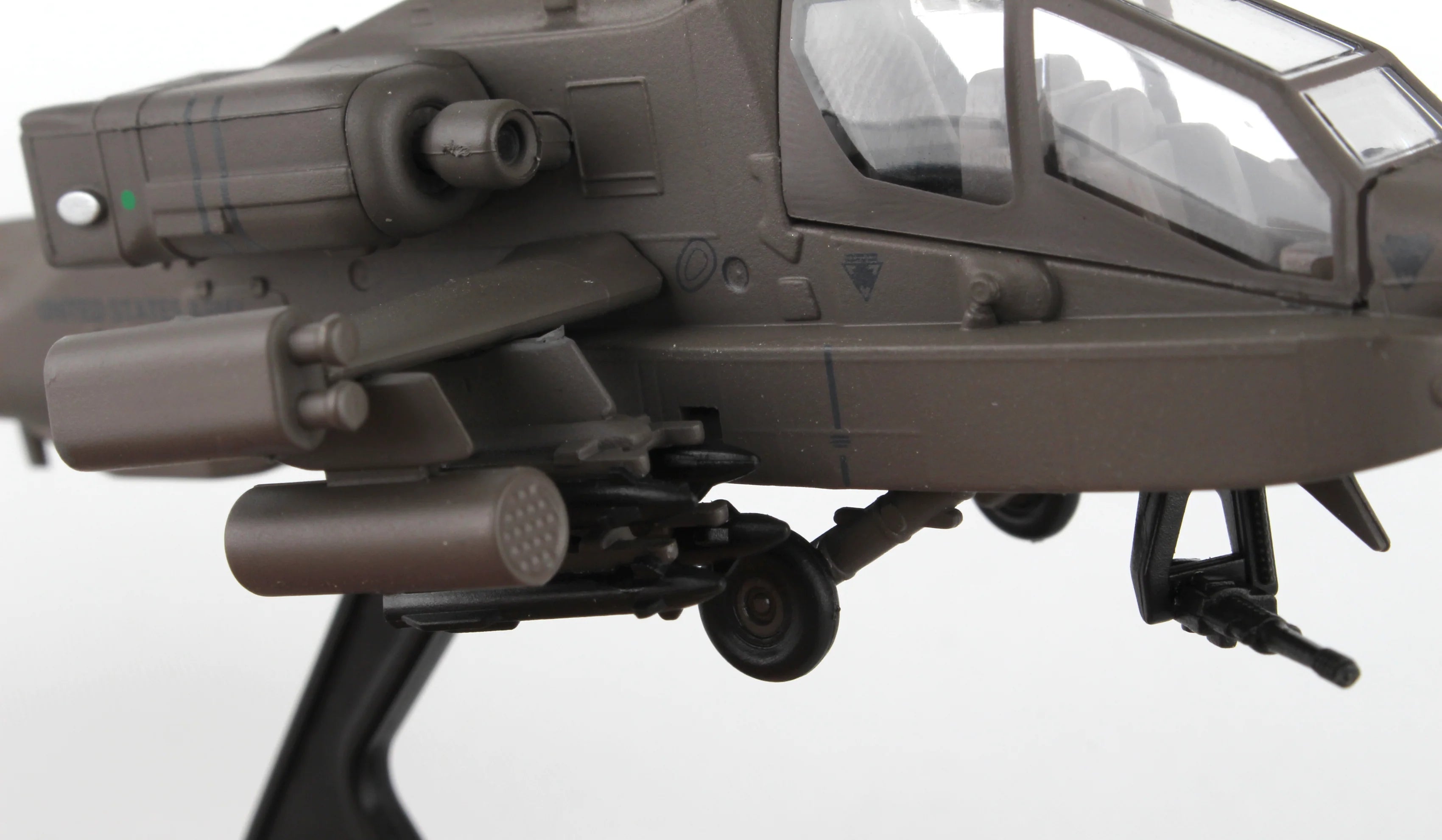 Postage Stamp 1/100 AH-64D Apache Longbow Helicopter Model