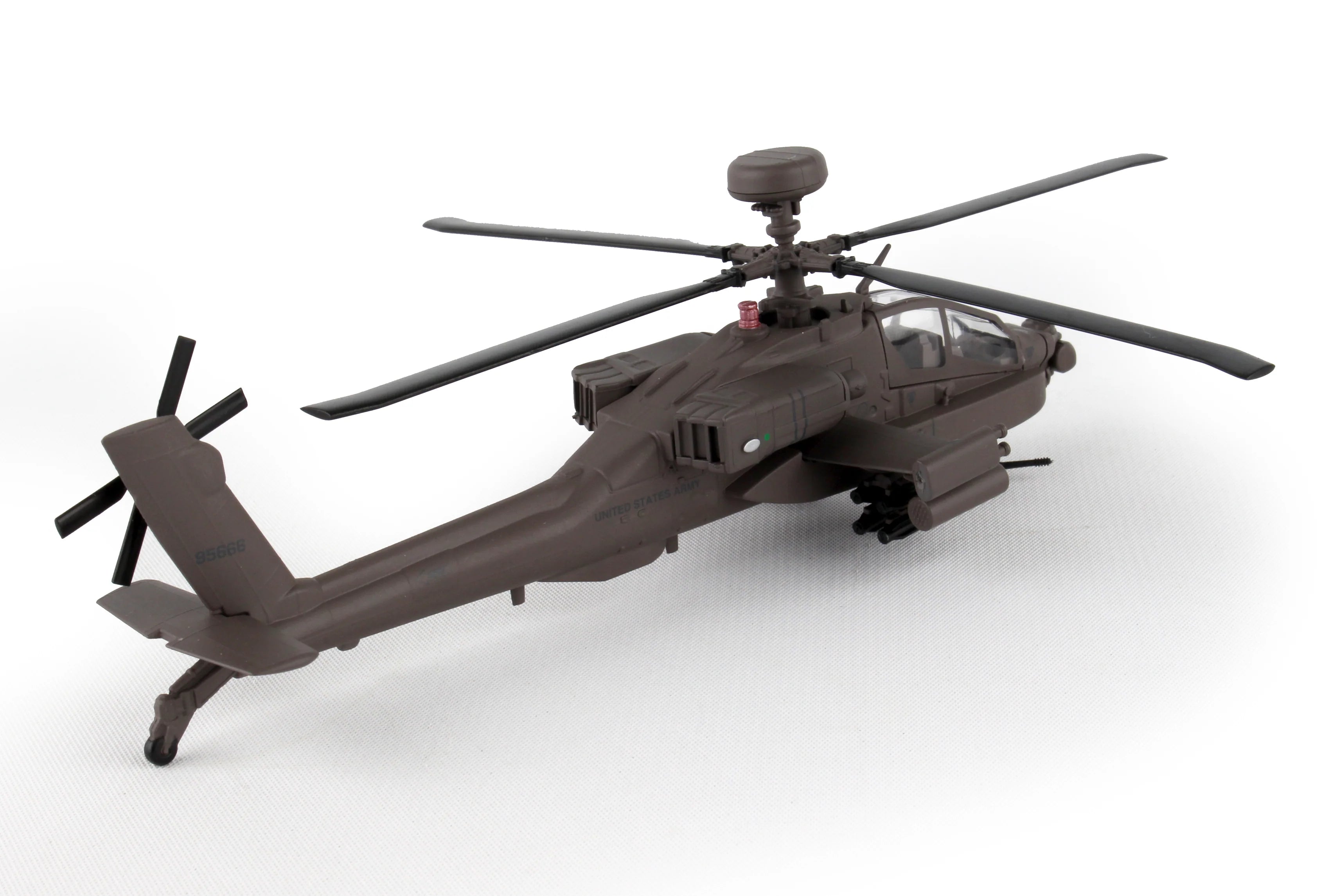 Postage Stamp 1/100 AH-64D Apache Longbow Helicopter Model
