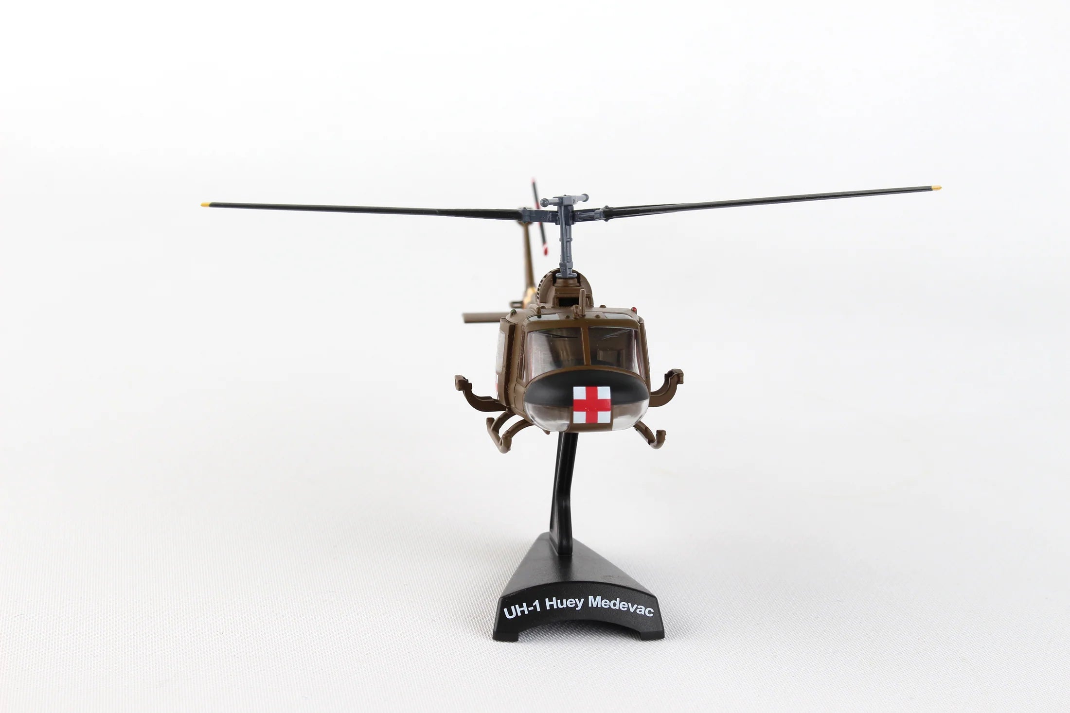 Postage Stamp 1/87 Bell UH1 Huey Medivac Helicopter Model